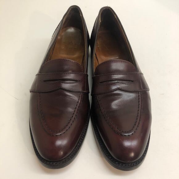 NEW HEELS + SOLES Alden 683 Penny Loafer Full Strap Burgundy Calf 11.5 Narrow main image 13